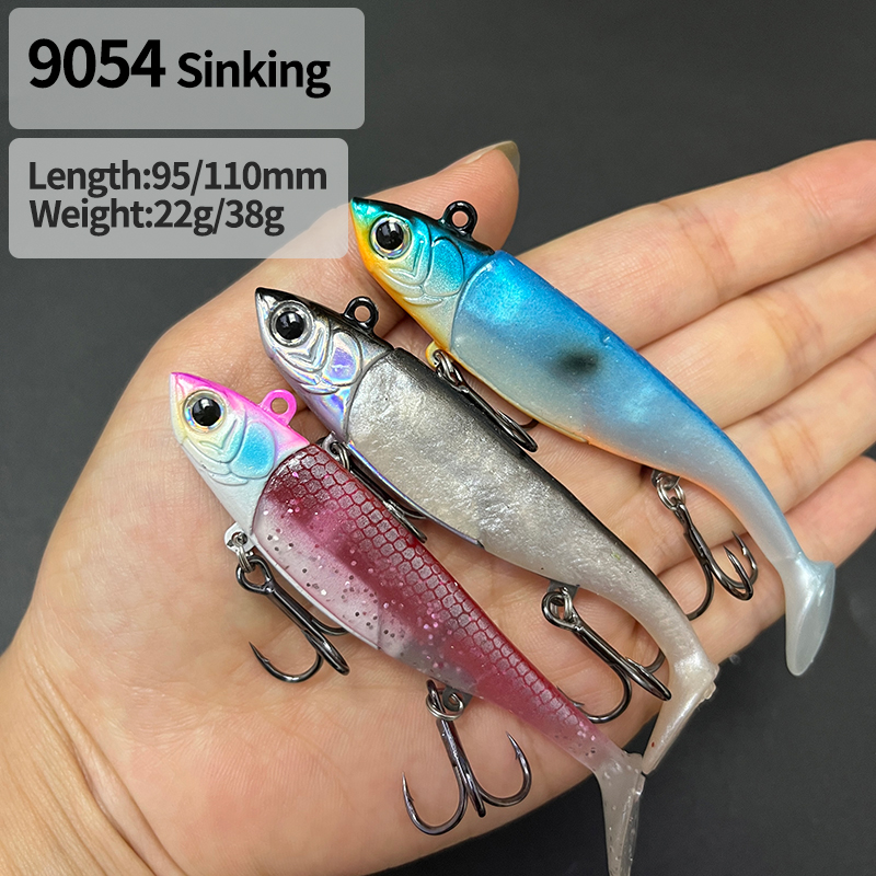 Fishing Lure Spoon - 22g/38g Artificial Soft Fishing Lures with