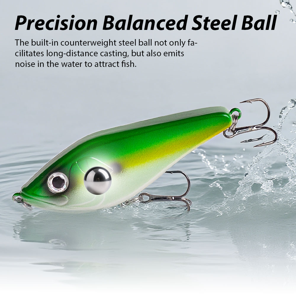 80mm/15.5g Muskies Jerkbait Pi - Fishing Lure Jerkbait recensie en prijs