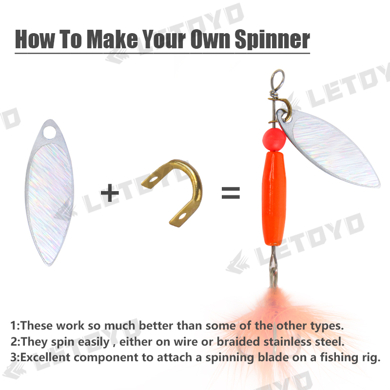 LETOYO 100pcs Folded Clevises  - Fishing Lure Spinner recensie en prijs