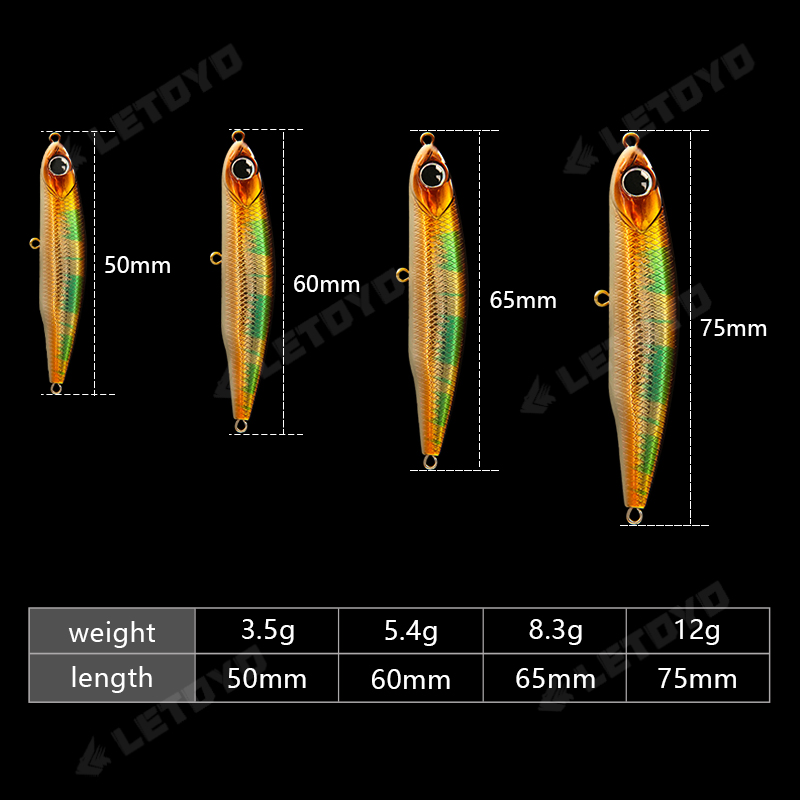 LETOYO Sinking Pencil 17g 12g- - Fishing Lure Making Kit recensie en prijs