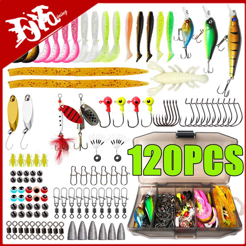 New 120PCS Fishing Lure Set So - Fishing Lure Spinnerbait recensie en prijs