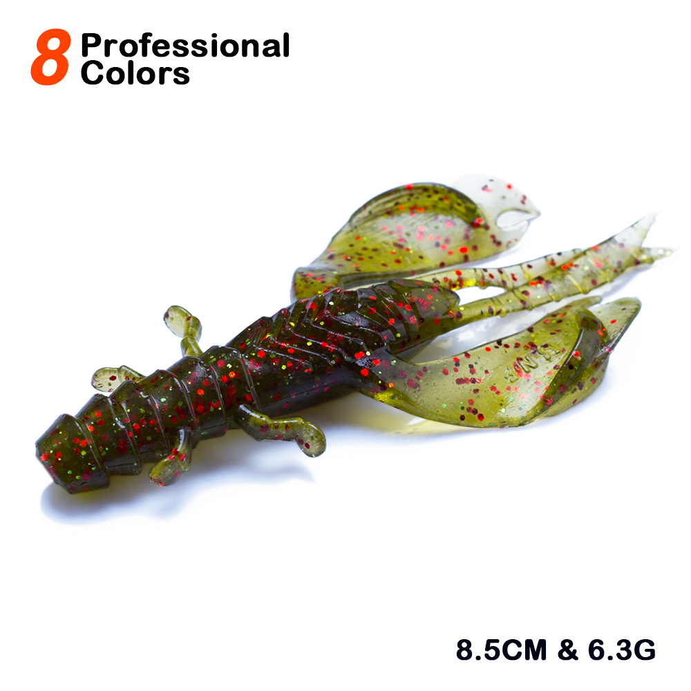 4/8pcs 80mm/6.5g Soft Silicon  - Fishing Lure Soft Plastic recensie en prijs