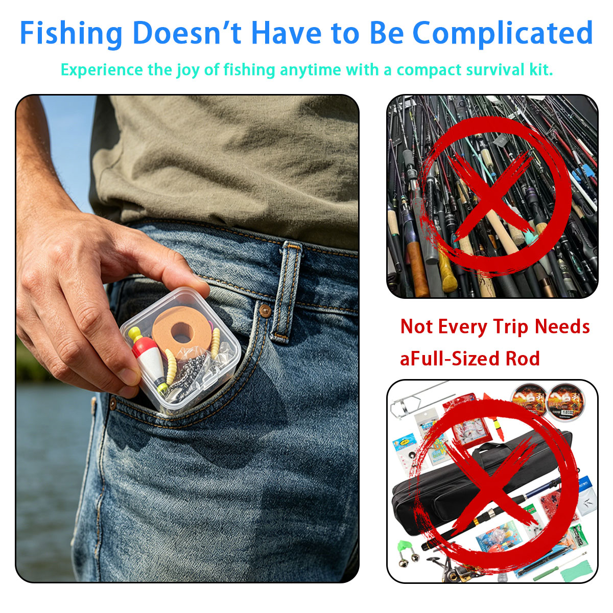 Portable Emergency Fishing Gea - Fishing Lure Kit recensie en prijs