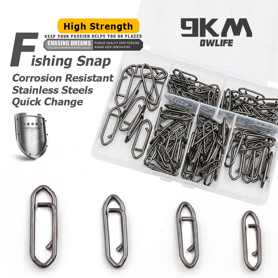 9KM Fishing Snap Kit 110pcs St - Fishing Lure Kit recensie en prijs