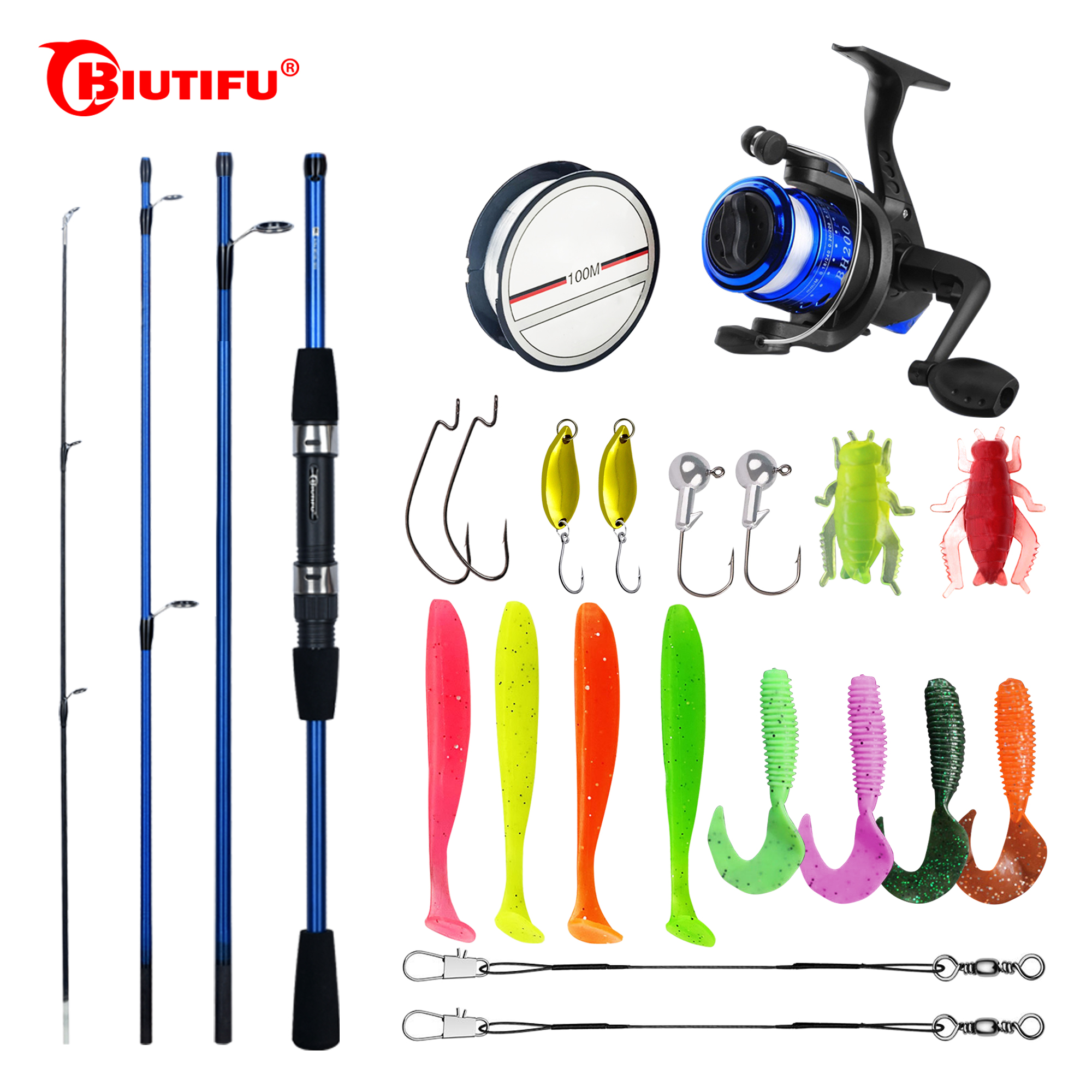 BIUTIFU Spinning Fishing Rod S - Fishing Lure Spinner recensie en prijs