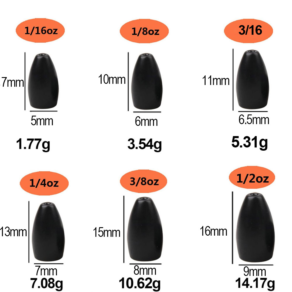 Tungsten Steel Fishing Weights - Fishing Lure Accessories recensie en prijs